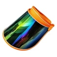 thumbnail image 3 of Sombrero de visera para protección , visera de sol para la cara, sombrero para mujeres, hombres, senderismo naranja Sharpla protección del sombrero de sol, 3 of 7
