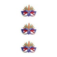 thumbnail image 1 of Yuarrent Montura de anteojos de plumas para manualidades, Color brillante, fiestas temáticas de carnaval, decoración decorativa para Type1 NO1, 1 of 6