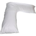 thumbnail image 2 of Cover For L-Shaped Body Pillow - Hypoallergenic - Tailored Fit - Comfort, White, 2 of 4