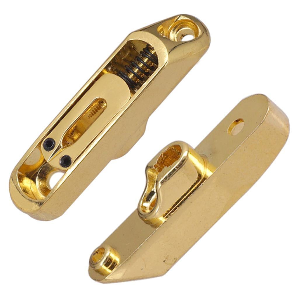 Dualoai Electric Bass Guitar 6 String Bridge Saddle Tailpiece Screws Hex Wrench Gold