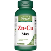 VORST Zinc 50mg + Copper 8mg 120 Vegan Capsules Max Strength Supplement