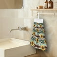 thumbnail image 3 of ZIATUBLE Aztec Southwest Dish Towel Hand Towels Sunflower Hanging Hand Towels with Loop 3 Pcs Easy to Clean Hanging Dish Towels Dish Cloths Soft Hand Towels Hanging Loops Kitchen Bathroom, 3 of 7
