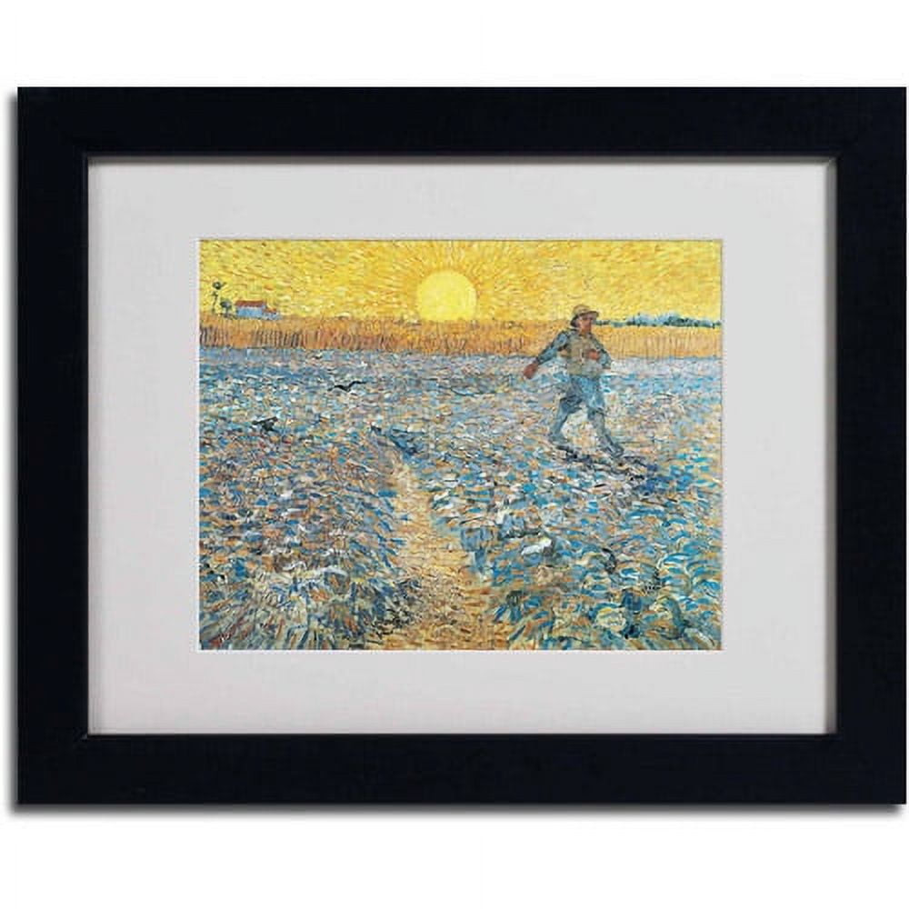 Trademark Fine Art Landscape Matted Framed Art ' Sower 1888 ' by Vincent van Gogh