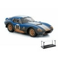 thumbnail image 1 of Diecast Car & LED Display Case Package - 1965 Shelby Cobra Daytona Coupe After Race Hard Top #98, Shelby SC133 - 1/18 Scale Diecast Model Toy Car w/LED Display Case, 1 of 4