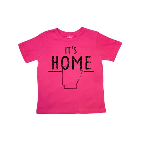 

Inktastic It s Home- State of Arkansas Outline Distressed Text Gift Toddler Boy or Toddler Girl T-Shirt