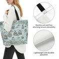 thumbnail image 3 of Fotbe Pirate Adventure Map Bolsa Tote Estética de Lona con Estampado para Mujer - Bolsa Reutilizable de Hombro Casual para Vacaciones, Compras, Trabajo y Gimnasio, 3 of 8