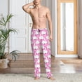 thumbnail image 2 of Logiee Beautiful Swans Print Pajama Pants for Men,Men’s Pajama Bottoms,Mens PJ Pants with Pockets & Button Fly-Small, 2 of 6