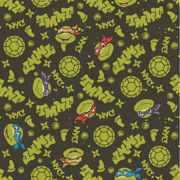 Teenage Mutant Ninja Turtles Retro 65919 TMNT NYC 100 Cotton Fabric By