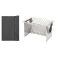 thumbnail image 3 of Parrilla de barbacoa plegable, compacta, versátil, desmontable, de acero inoxidable, fácil de mantener, ideal para senderismo, principiantes y picnic., 3 of 8