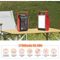 thumbnail image 4 of Takki 99Wh Portable Power Station, Solar Generator with Camping Gear Lights 110V AC Battery Backup for Camping Home Laptop Road Trip Emergency Supplies (Solar Panel Not Included), 4 of 8
