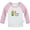 Long Pink Raglan T-shirt, variant on iDzn Little Corn Novelty T shirt For Baby, Newborn Babies T-shirts, Infant Tops, 0-24M Kids Graphic Tees Clothing (Short Pink Raglan T-shirt, 0-6 Months)
