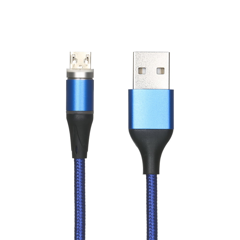 Cord USB to Micro-USB Cable Micro USB Android Charger Cable Nylon Braided for Micro Interface Device Multi Purpose Color : Blue, Size : 2m