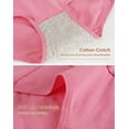 thumbnail image 5 of INNERSY Underwear for Women Cotton Hipster Panties Sport Underwear 6-Pack(L,Rosy Dawn), 5 of 7