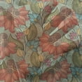 thumbnail image 3 of Leaf Tulle Curtains with Rod Pocket, Flourishing Nature Pattern Rich in Color with Oriental Influences Old Fashioned Style, Sheer Drape for Wedding Party 2 Panels, 7 Sizes, Multicolor, by Ambesonne, 3 of 3