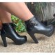 thumbnail image 5 of Botas cortas de moda para mujer, botines de mujer sexis con plataforma, tacones altos, botas negras, rojas, amarillas y blancas, zapatos de mujer de talla grande 48, 5 of 5
