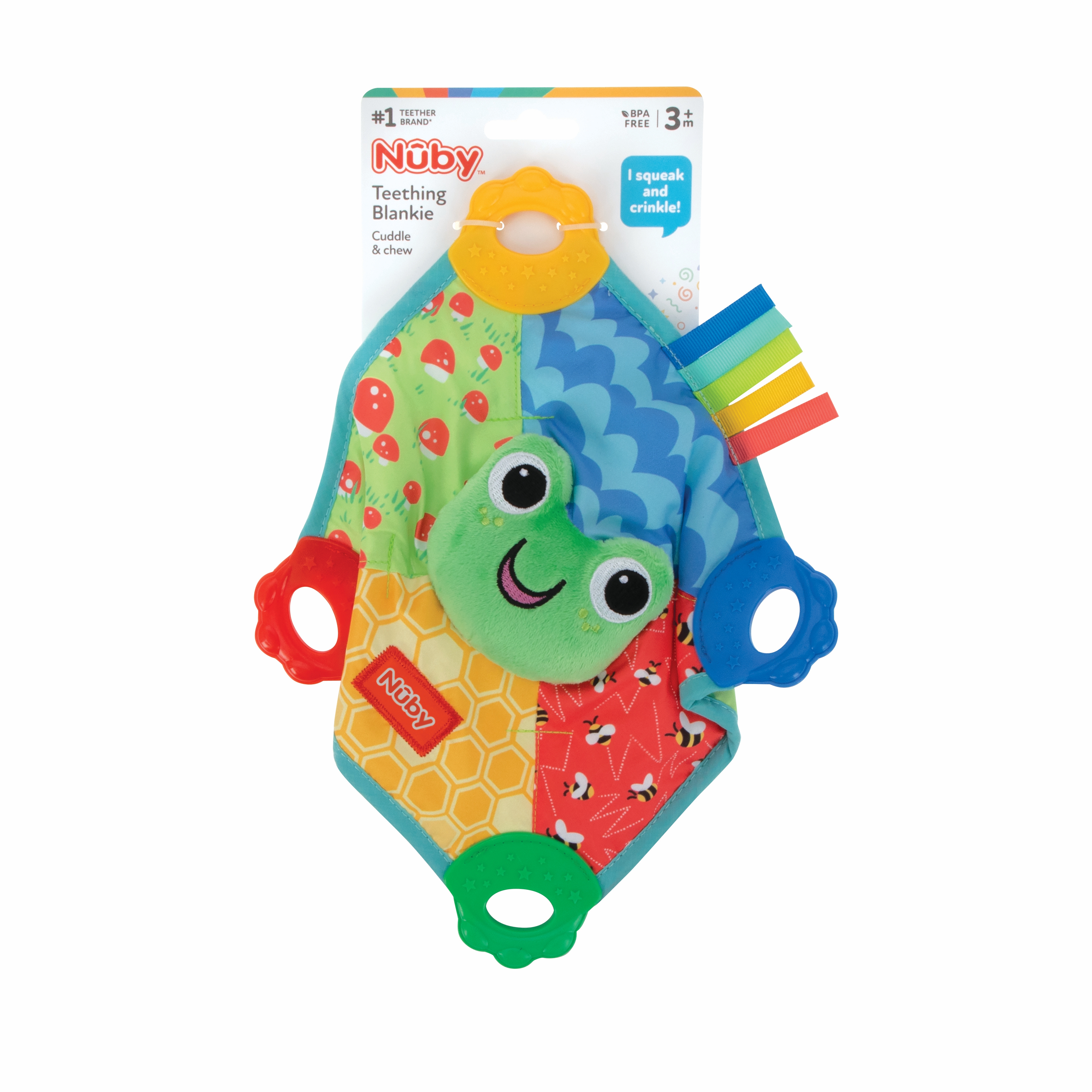 Nuby Teething Blankie and Teether Toy Frog Design photo 8