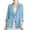 Blue, variant on Baberdicy Lady Blazer Women's Linen Blouse Casual Long Sleeve Jacket Women's Blazers & Suit Jackets Blue
