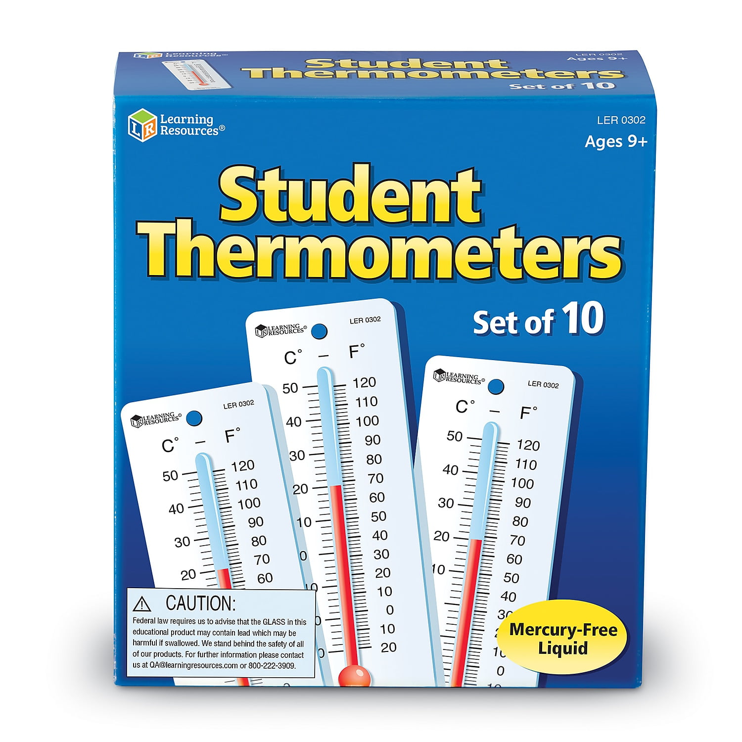 LEARNING ADVANTAGE Student Thermometers - Set of 10 - Dual-Scale -  Mercury-Free - Easy To Read, Analog Desktop Thermometers for Indoor Labs  and Rooms - Yahoo Shopping