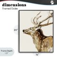 thumbnail image 4 of Stupell Industries Bohemian Deer Portrait Profile View Black Framed Giclee Art, 16 x 20, by Lorenzo Collective, 4 of 8