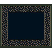 Milliken Blue Bordered Runner Garden Estate Sapphire - Aprx 2 4 x 23 2