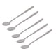 thumbnail image 1 of Cuchara de acero inoxidable té café remover de postre de mango largo 18,7cm de longitud 5 Pcs, 1 of 7