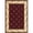 Red, variant on Corinthian 5321 Black Fleur-De-Lis Size 5'3" x 7'7"