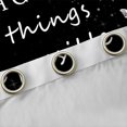 thumbnail image 4 of Homewish Sequins Diamonds Kitchen Curtains for Girls, With God All Things Are Possible Print Black Out Curtains Pack of 2 (42x63 Each), Pink Black, 4 of 5