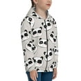 thumbnail image 5 of Kdxio Cute Panda Pattern Kids Boys Girls Zip Up Hoodie 3D Printed Hooded Sweatshirt Hoody Coat with Pocket 7-12 Y-Small, 5 of 6