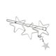 thumbnail image 1 of Pinza para el pelo con forma de estrella hueca para niñas, pasador lateral decorativo para mujeres, citas, niños, plateado, 1 of 7