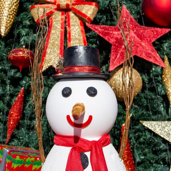 Luxshiny Plastic Snowman Nose for DIY Christmas Crafts Assorted Color Durable Festival Decoration