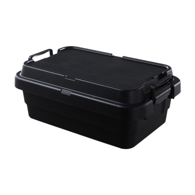 koolsoo Trunk Cargo Box Large Capacity Outdoor Container for Indoor Vehicles Camping Black