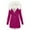 Hot Pink, variant on Luxalzxs Winter Coats for Women Winter Warm Jackets Plus Size Fleece Lined Thick Overcoat Hooded Puffer Down Jacket Zipper Parka Coat