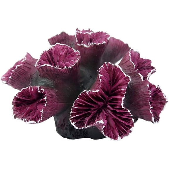 Ksopiavobs 1pc of Polyresin Coral Ornaments, Aquarium Coral Decor 3 9/10" x 3 1/2" x 2" for Fish Tank Aquarium Decoration