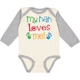 thumbnail image 3 of Inktastic My Nan Loves Me Boys or Girls Long Sleeve Baby Bodysuit, 3 of 5