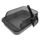 thumbnail image 1 of Caja de arena para gatos con pala, bandeja superior abierta para mascotas, inodoro para mascotas, arenero, arenero para gatos, orinal semicerrado para gatitos, inodoro para conejos, gris oscuro, 1 of 8