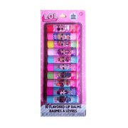 LOL Surprise Girls 10 Flavored Lip Balm Set W 2 Surprise Flavors Yrs 8+