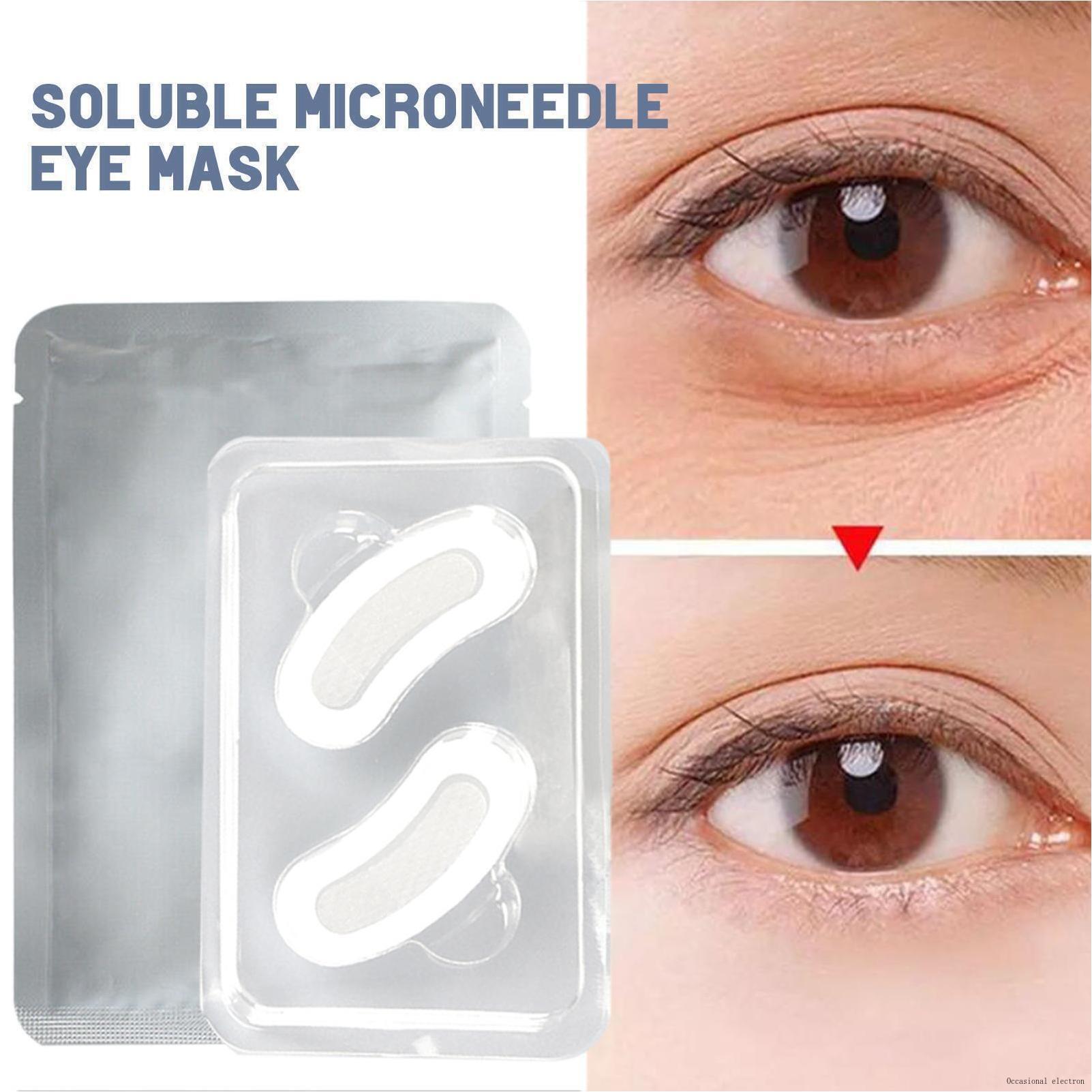 Hyaluronic Acid Microneedle Eye Patch Wrinkles Fine Lines Removal NEW