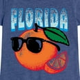 thumbnail image 3 of Instant Message - Florida, The Sunshine State Orange - Toddler & Youth Girls Short Sleeve Graphic T-Shirt, 3 of 6