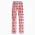 thumbnail image 2 of KPOPLK Wide Leg Sweatpants for Women Men Baggy Casual Drawstring Sweat Pants Trendy Athletic Grunge Clothes(Light Pink,XXL), 2 of 5