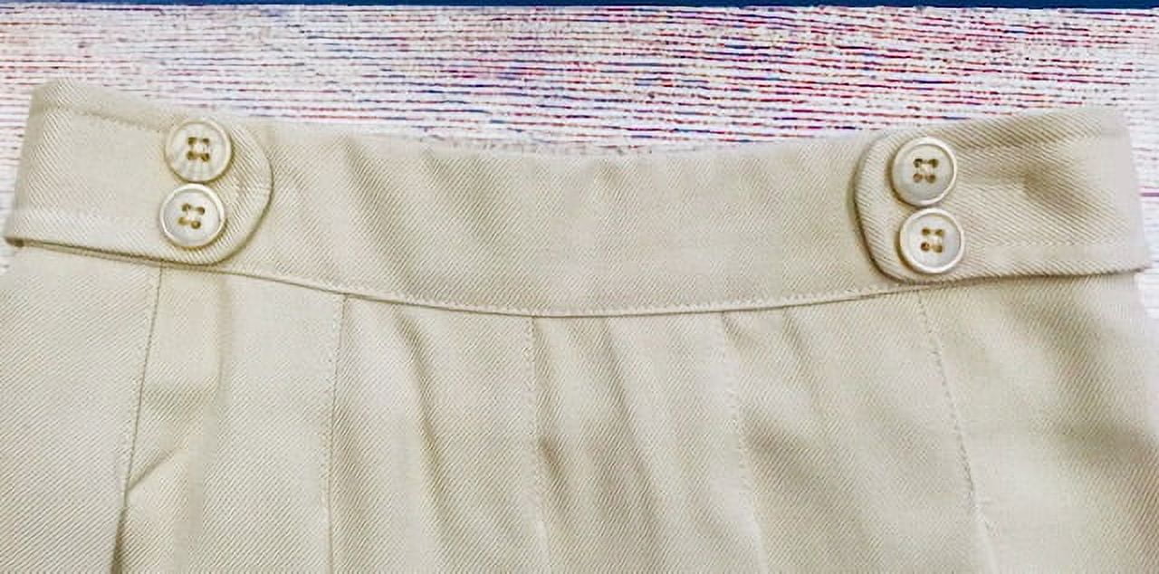 Unik Girl Uniform Skirt with Built in Shorts, Khaki Size 5