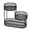Black 15.75x12.6x8.27, variant on AFACUHX 3 Tier Fruit Rack Large Capacity Organizer Rack Sturdy Breathable Mesh Wire Metal Holder for Kitchen Countertop Fruit Vegetable Candy Snacks