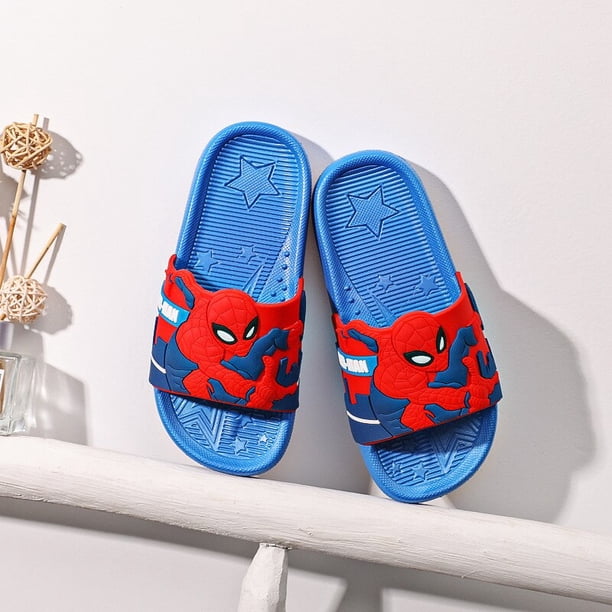 Disney elsa zapatillas para niños niñas congelados niños coche interior antideslizante hogar padre-hijo niños dibujos animados lindos fuera de la playa shoes26-Insole 17CM Gao Jinjia LED