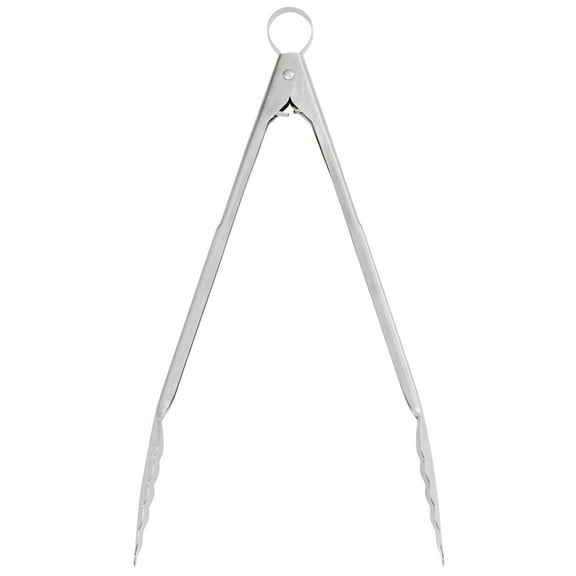 Cuisipro 12-Inch Stainless Steel Locking Tongs