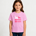 thumbnail image 2 of Girls Graphic Tees Hunting With Dad Deer Kids T Shirt Outdoor Fun 100% Cotton Short Sleeve Soft Tops 4-13Y, 2 of 5
