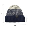 thumbnail image 2 of Nooxsoe Womens Beanie Hats Chunky Oversized Hat Ribbed Knit Beanie Slouchy Beanie Hat Ski Beanie Seamless Beanie Cap Knitted Beanie Ski Hats for Women Ski Hats for Men Women's Hat Beige One Size, 2 of 4