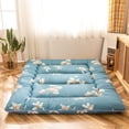 thumbnail image 3 of COSMOGO Floral Printed Japanese Roll Up Floor Futon Mattress flower 1 54" x 80" x 3" Polyester, Foam, 3 of 5