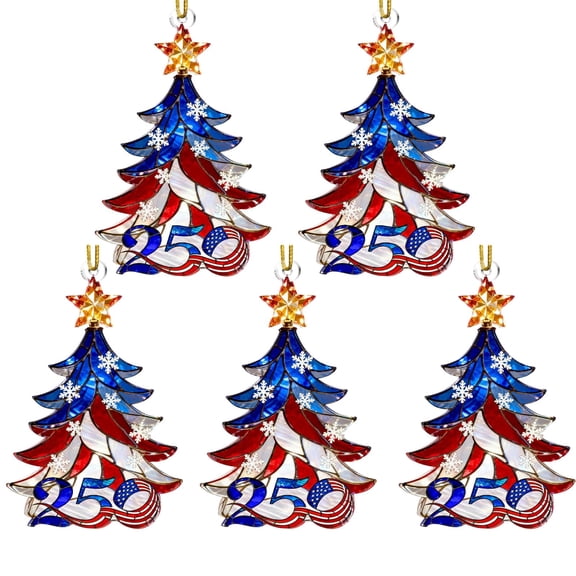 250th Anniversary Ornament，3.94-inch 2D Acrylic Keepsake — Patriotic-Themed Decoration & Shatterproof Acrylic Christmas Tree Ornament for Holiday Parties
