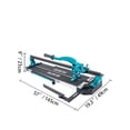 thumbnail image 2 of VEVOR 47 inch Tile Cutter Single Rail Double Brackets Manual Tile Cutter 3/5 in Cap w/Precise Laser Manual Tile Cutter Tools for Precision Cutting, 2 of 9