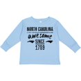 thumbnail image 3 of Inktastic North Carolina Awesome Since 1789 Boys or Girls Long Sleeve Toddler T-Shirt, 3 of 5