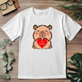 thumbnail image 3 of Playera Blanca Camiseta Unisex Estampada Capibara Te Quiero, 3 of 4